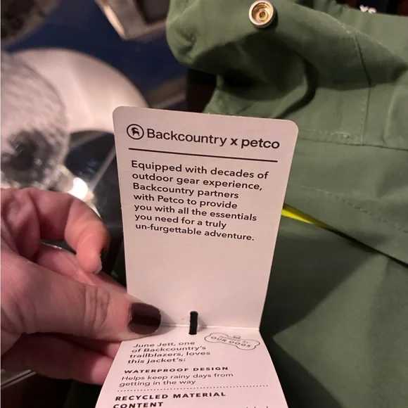 NWT Backcountry x Petco Green XS Dog Jacket - Picture 13 of 15
